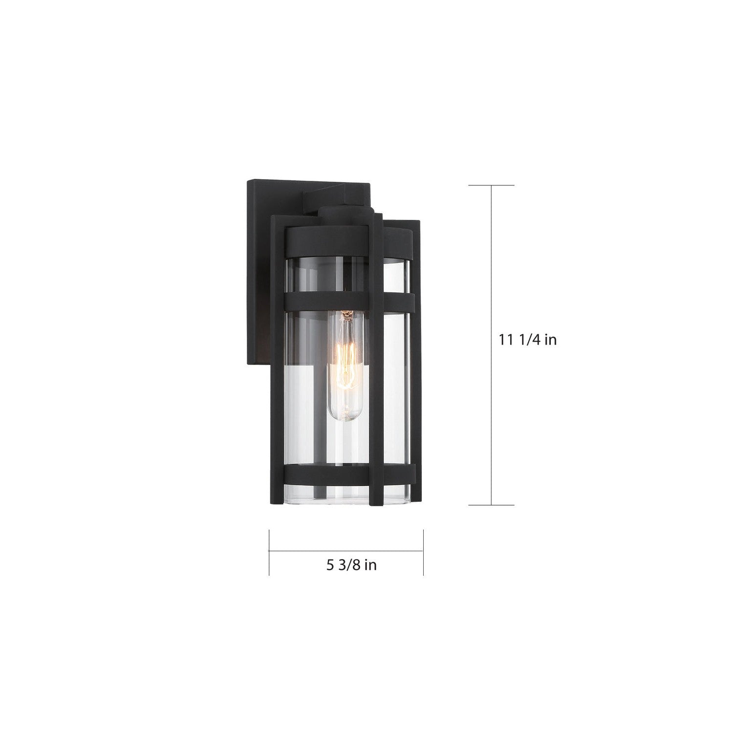 Nuvo Lighting - 60-6571 - One Light Outdoor Wall Lantern - Tofino - Textured Black