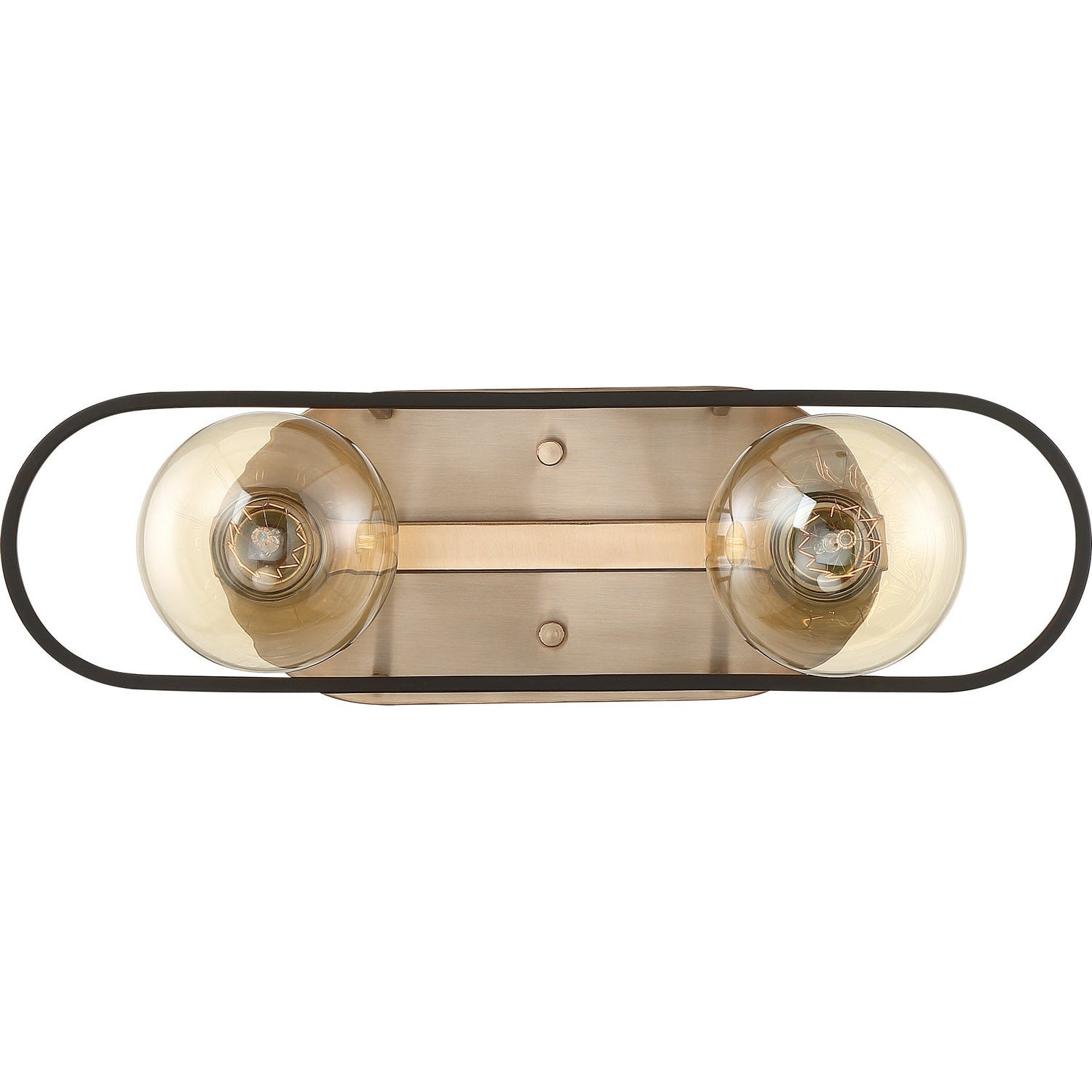 Nuvo Lighting - 60-6652 - Two Light Vanity - Chassis - Copper Brushed Brass / Matte Black