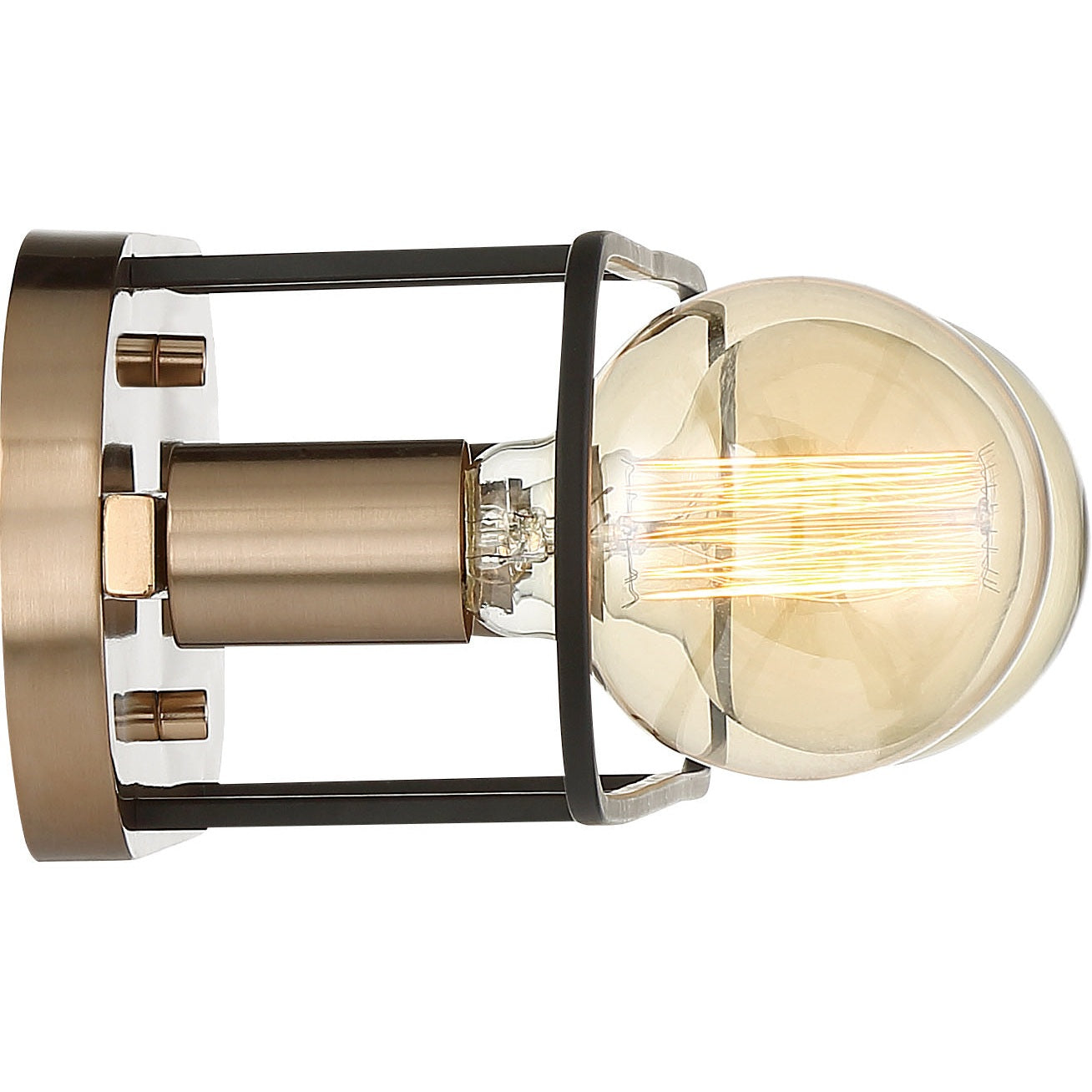 Nuvo Lighting - 60-6652 - Two Light Vanity - Chassis - Copper Brushed Brass / Matte Black