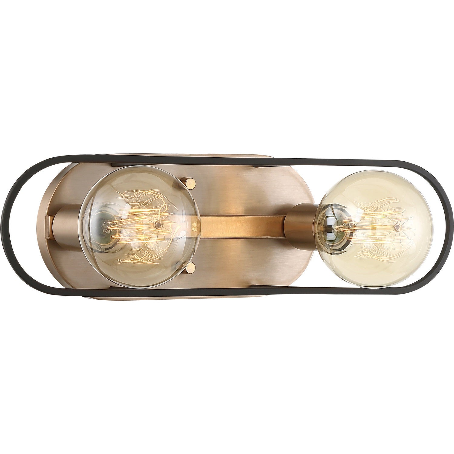 Nuvo Lighting - 60-6652 - Two Light Vanity - Chassis - Copper Brushed Brass / Matte Black