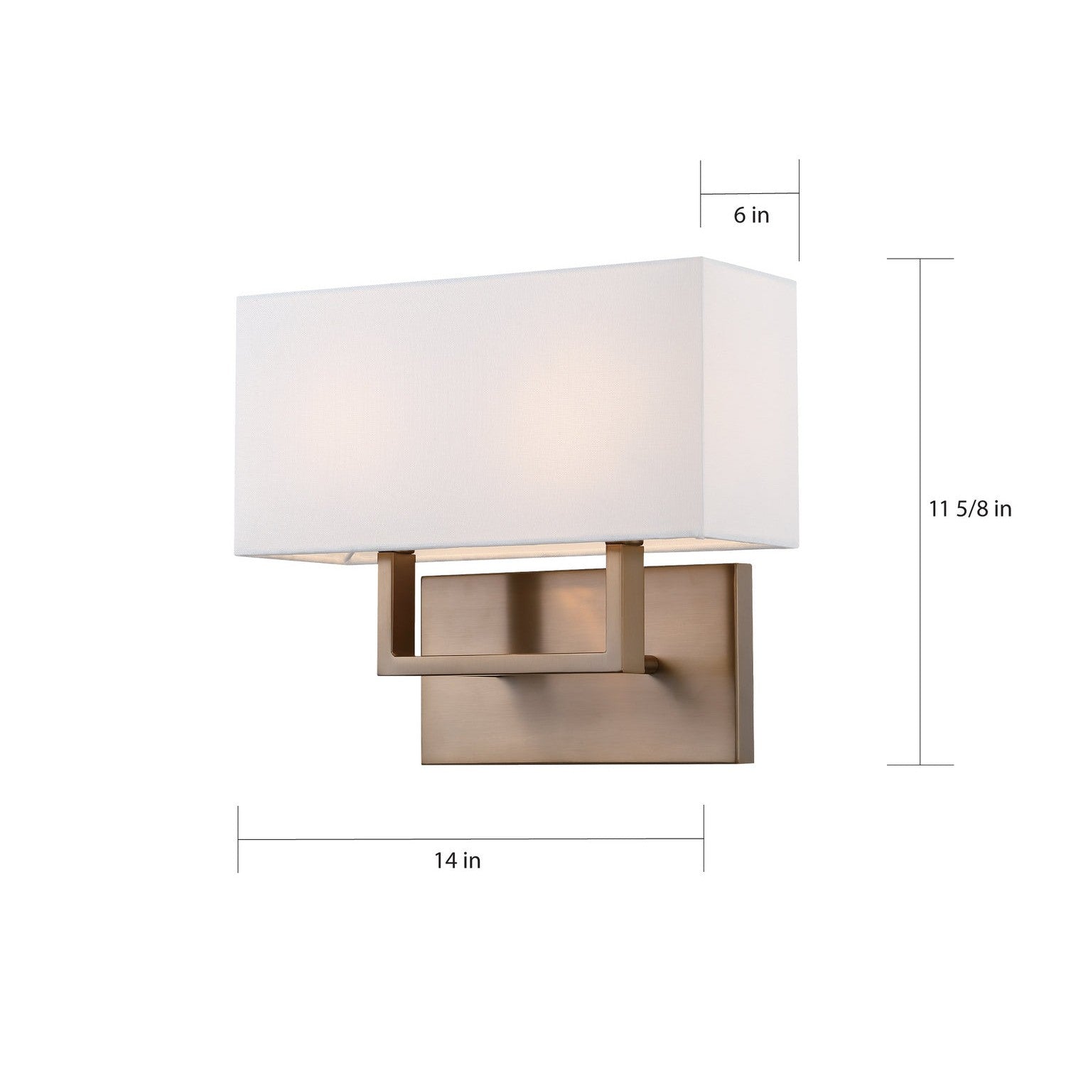 Nuvo Lighting - 60-6717 - Two Light Vanity - Tribeca - Burnished Brass / White