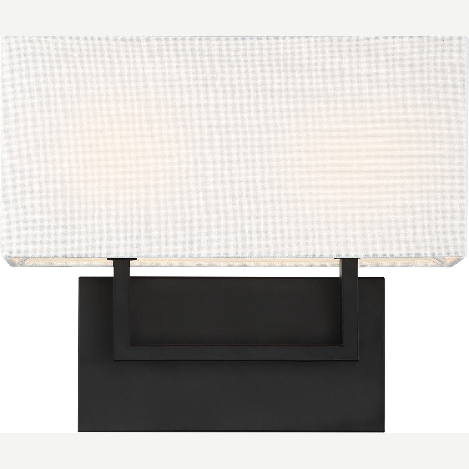 Nuvo Lighting - 60-6719 - Two Light Vanity - Tribeca - Aged Bronze / White Fabric