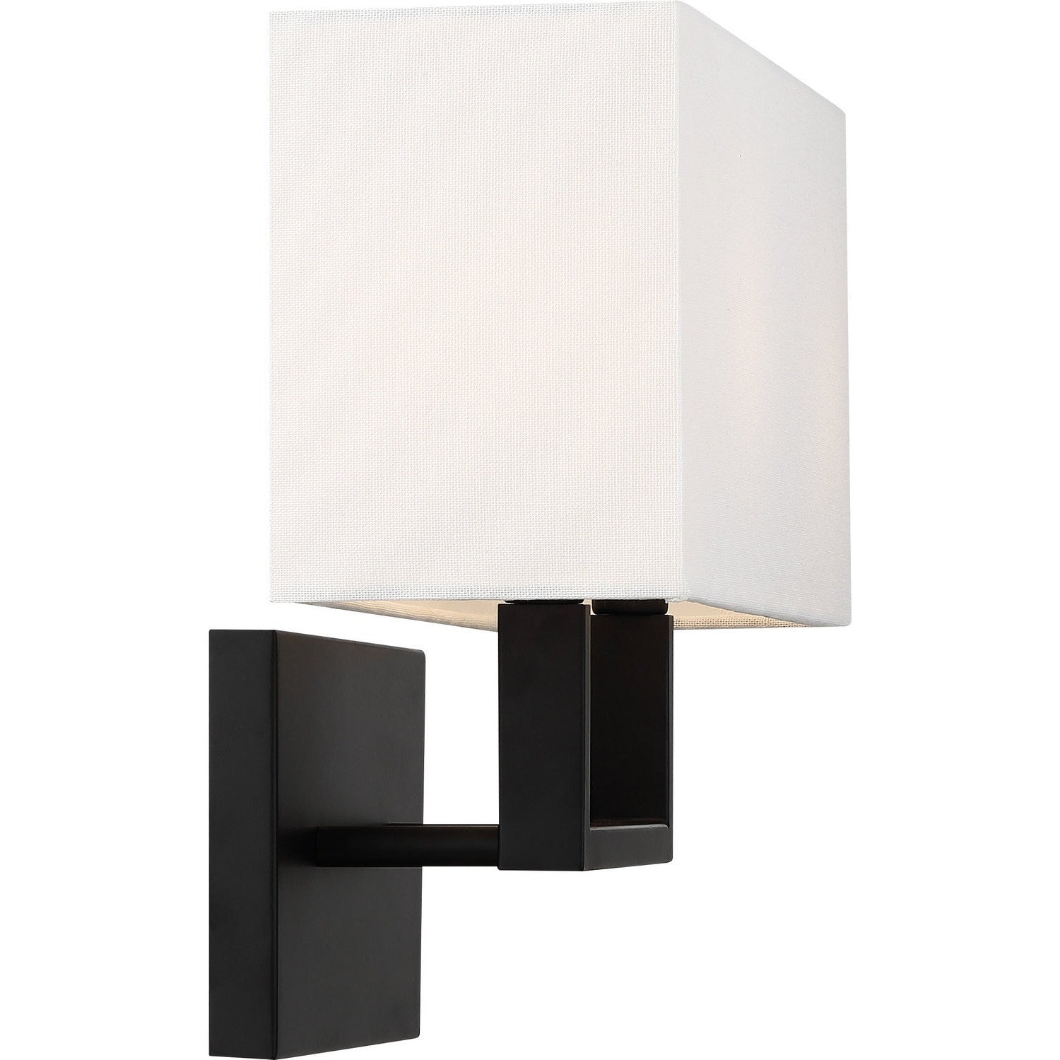 Nuvo Lighting - 60-6719 - Two Light Vanity - Tribeca - Aged Bronze / White Fabric