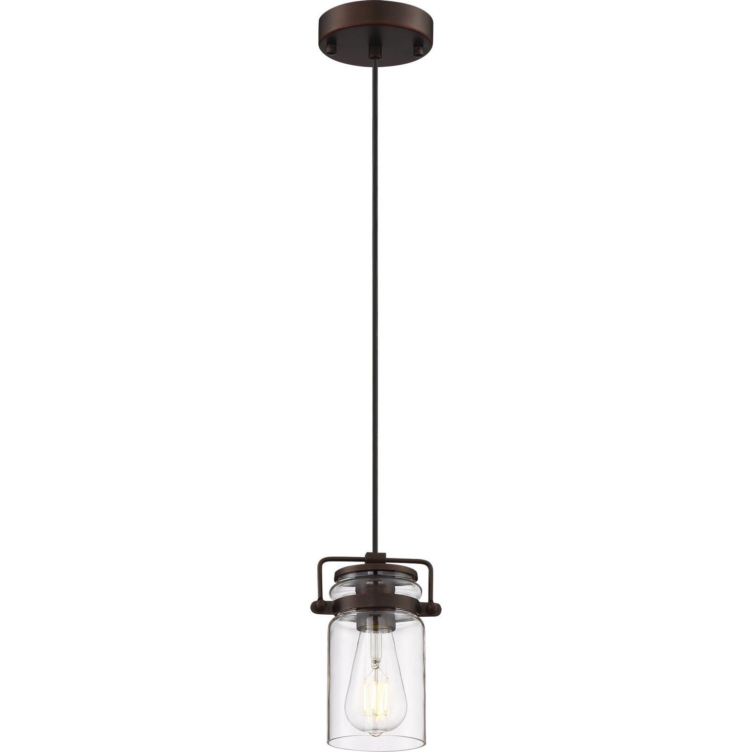 Nuvo Lighting - 60-6731 - One Light Mini Pendant - Antebellum - Mahogany Bronze / Clear Glass