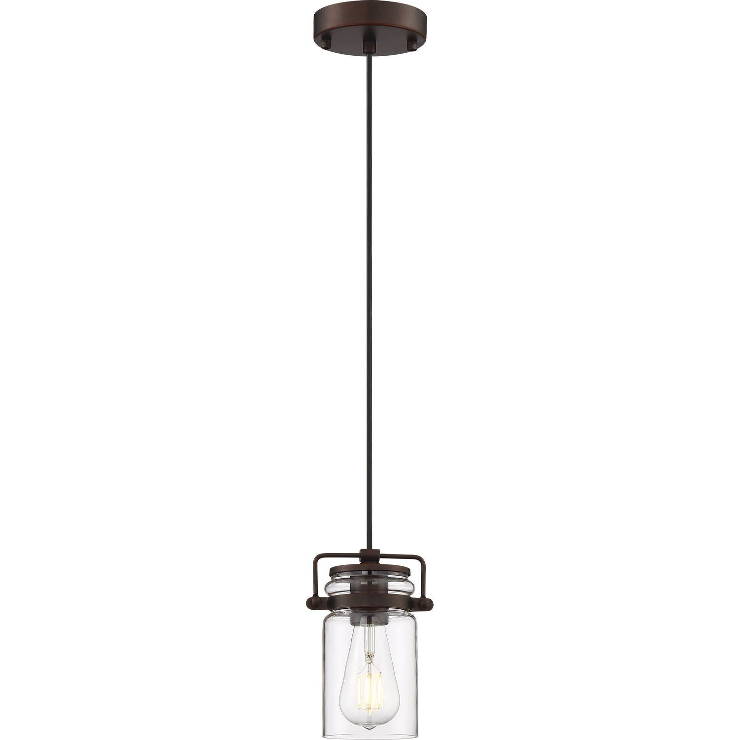 Nuvo Lighting - 60-6731 - One Light Mini Pendant - Antebellum - Mahogany Bronze / Clear Glass