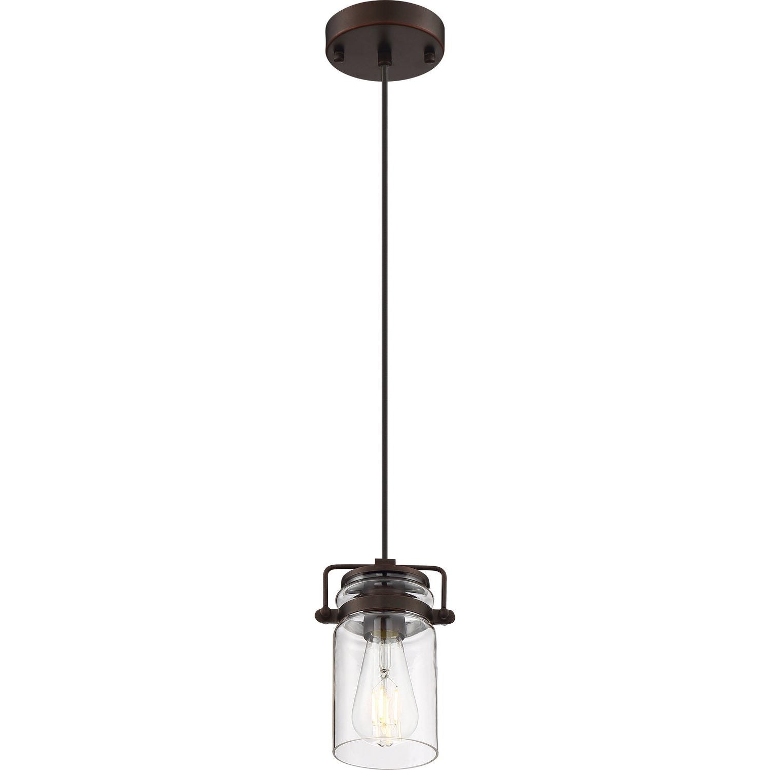 Nuvo Lighting - 60-6731 - One Light Mini Pendant - Antebellum - Mahogany Bronze / Clear Glass