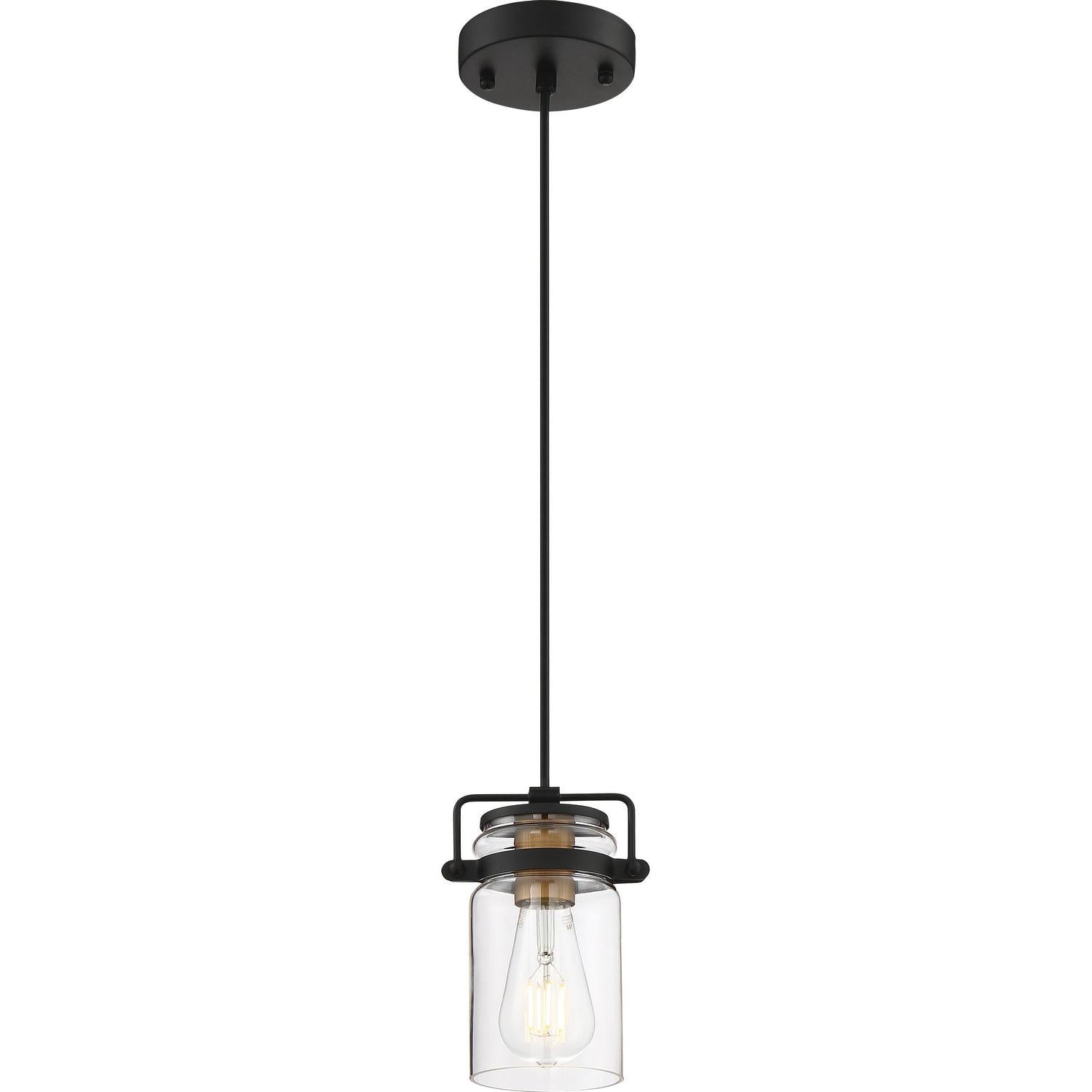 Nuvo Lighting - 60-6733 - One Light Mini Pendant - Antebellum - Black