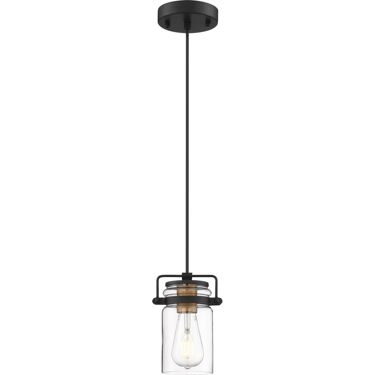Nuvo Lighting - 60-6733 - One Light Mini Pendant - Antebellum - Black