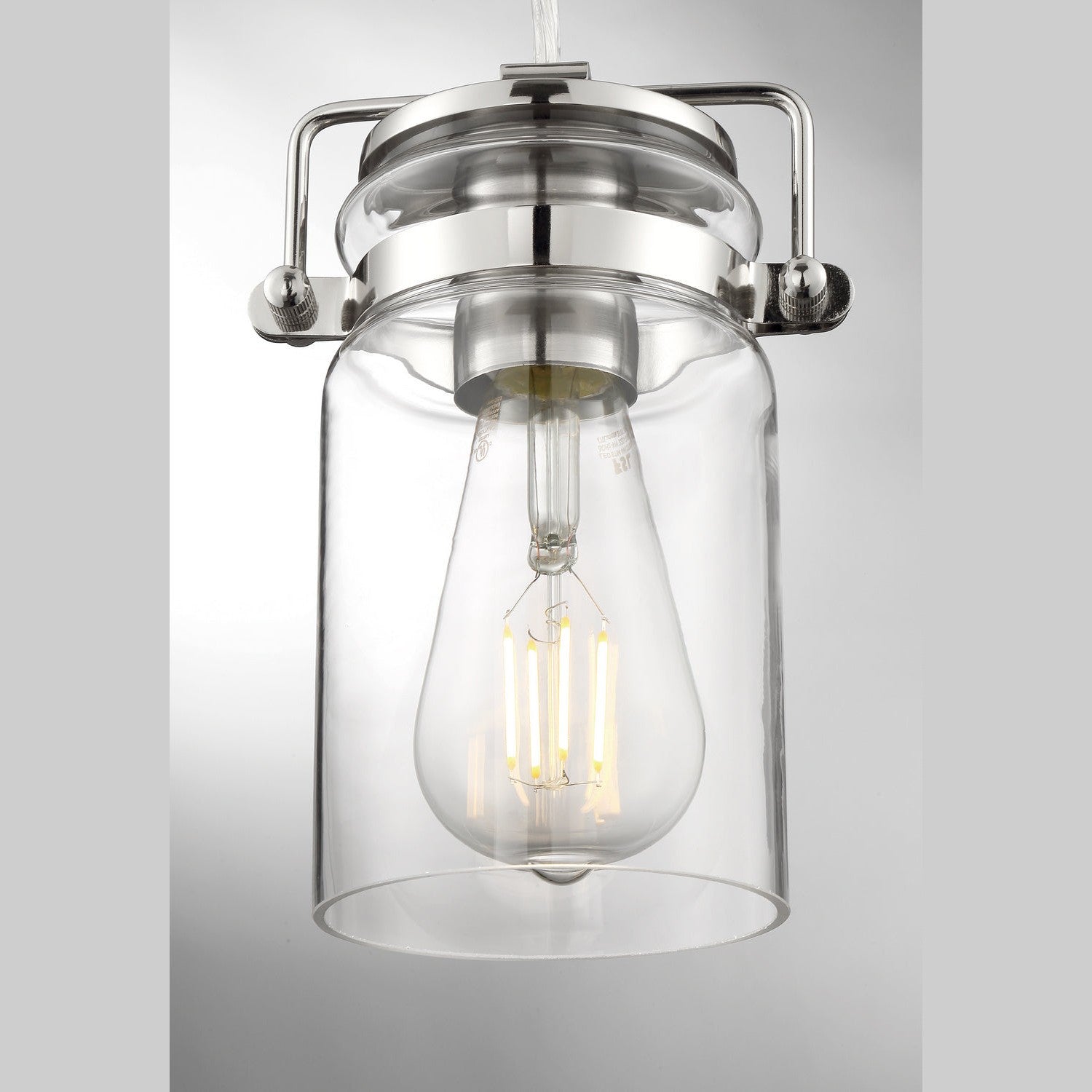 Nuvo Lighting - 60-6734 - One Light Mini Pendant - Antebellum - Polished Nickel / Clear Glass
