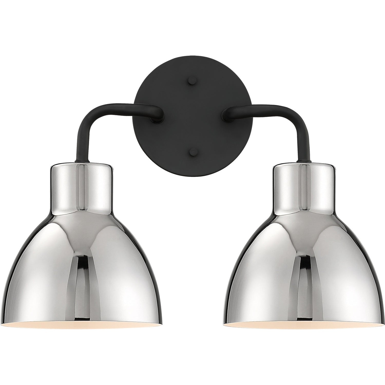 Nuvo Lighting - 60-6772 - Two Light Vanity - Sloan - Matte Black / Polished Nickel