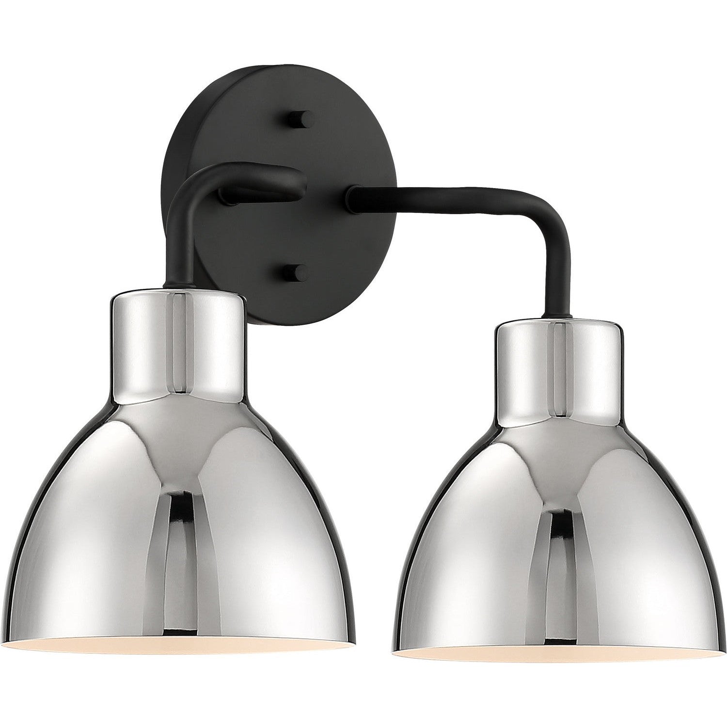 Nuvo Lighting - 60-6772 - Two Light Vanity - Sloan - Matte Black / Polished Nickel