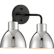 Nuvo Lighting - 60-6772 - Two Light Vanity - Sloan - Matte Black / Polished Nickel