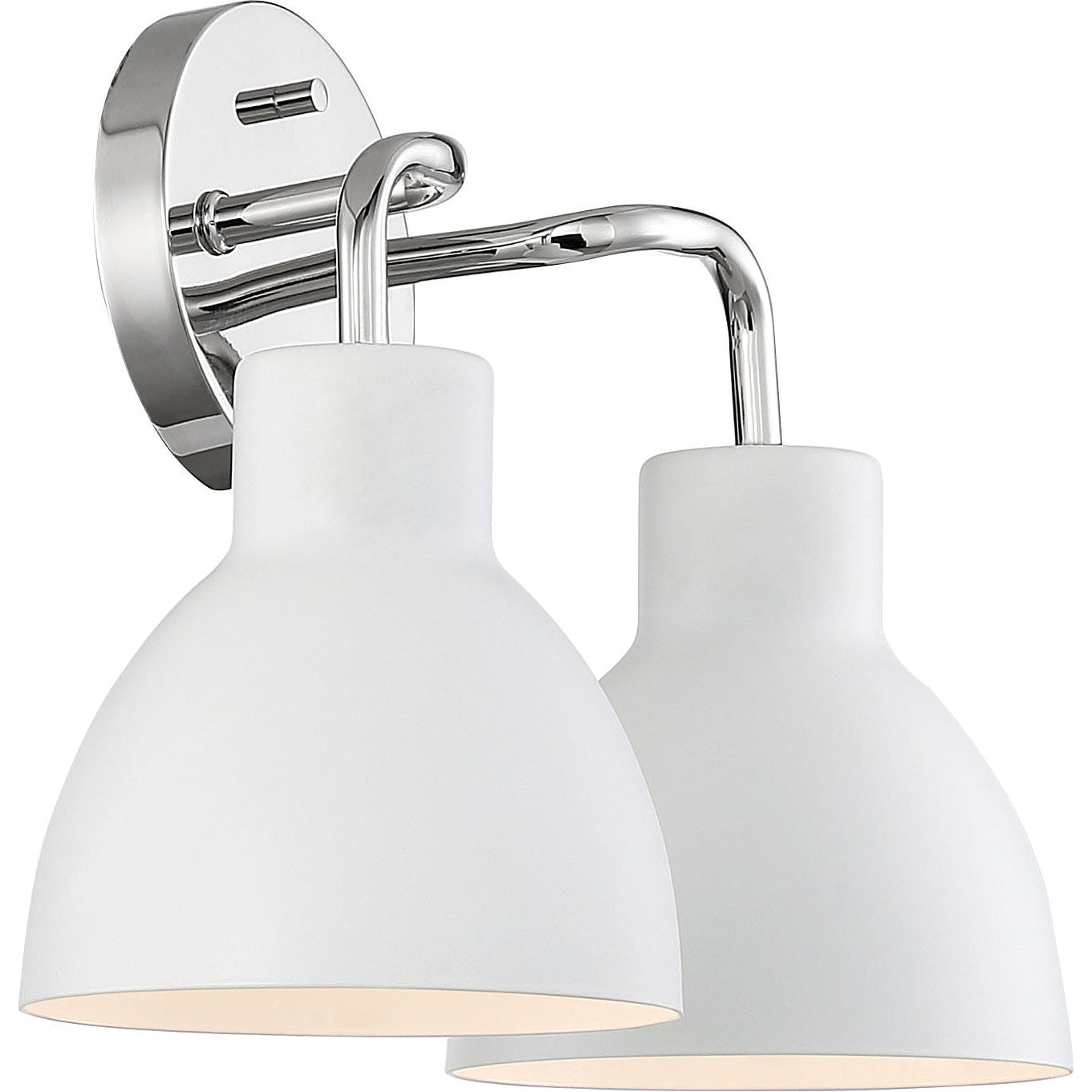 Nuvo Lighting - 60-6782 - Two Light Vanity - Sloan - Polished Nickel / White