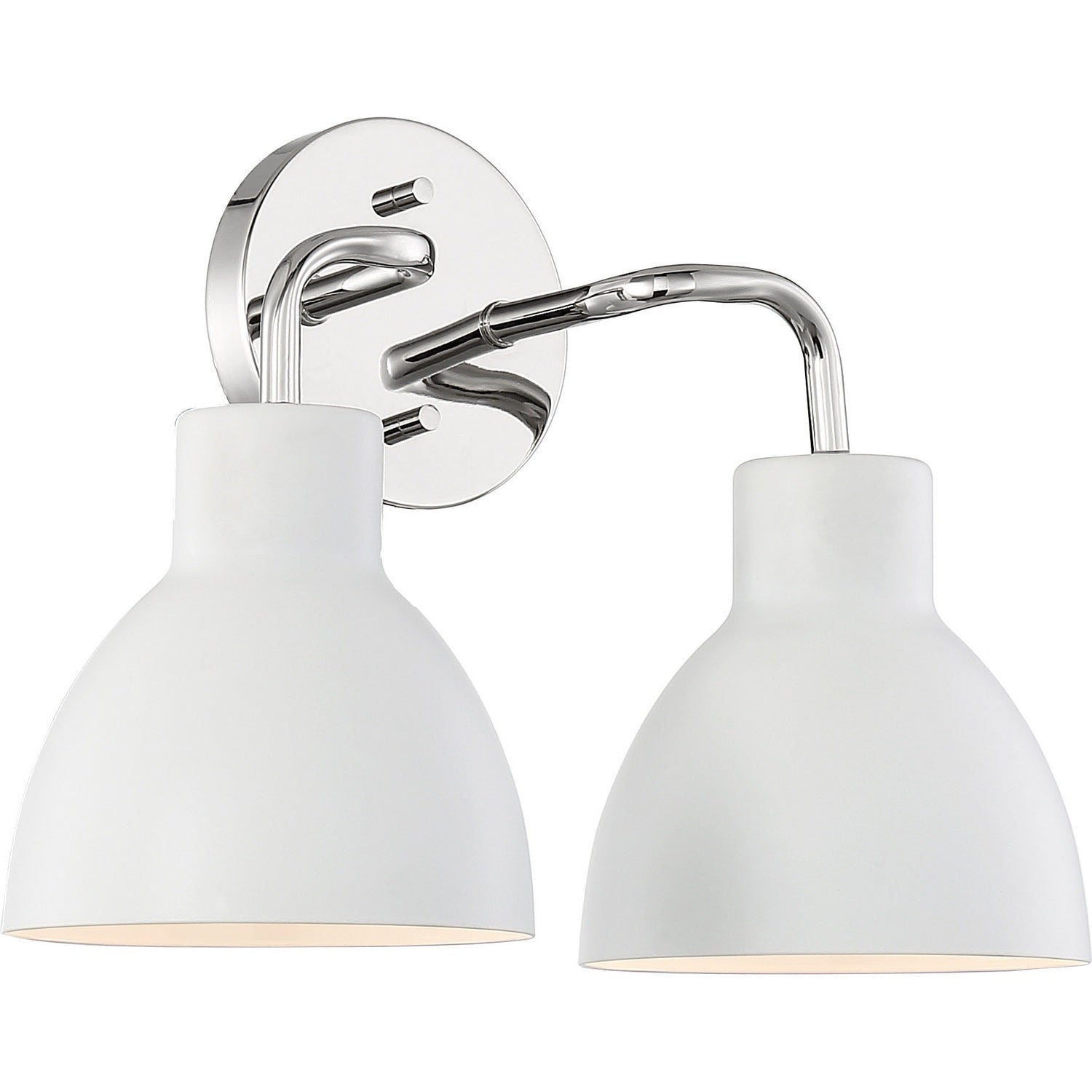 Nuvo Lighting - 60-6782 - Two Light Vanity - Sloan - Polished Nickel / White