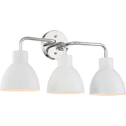 Nuvo Lighting - 60-6783 - Three Light Vanity - Sloan - Polished Nickel / White