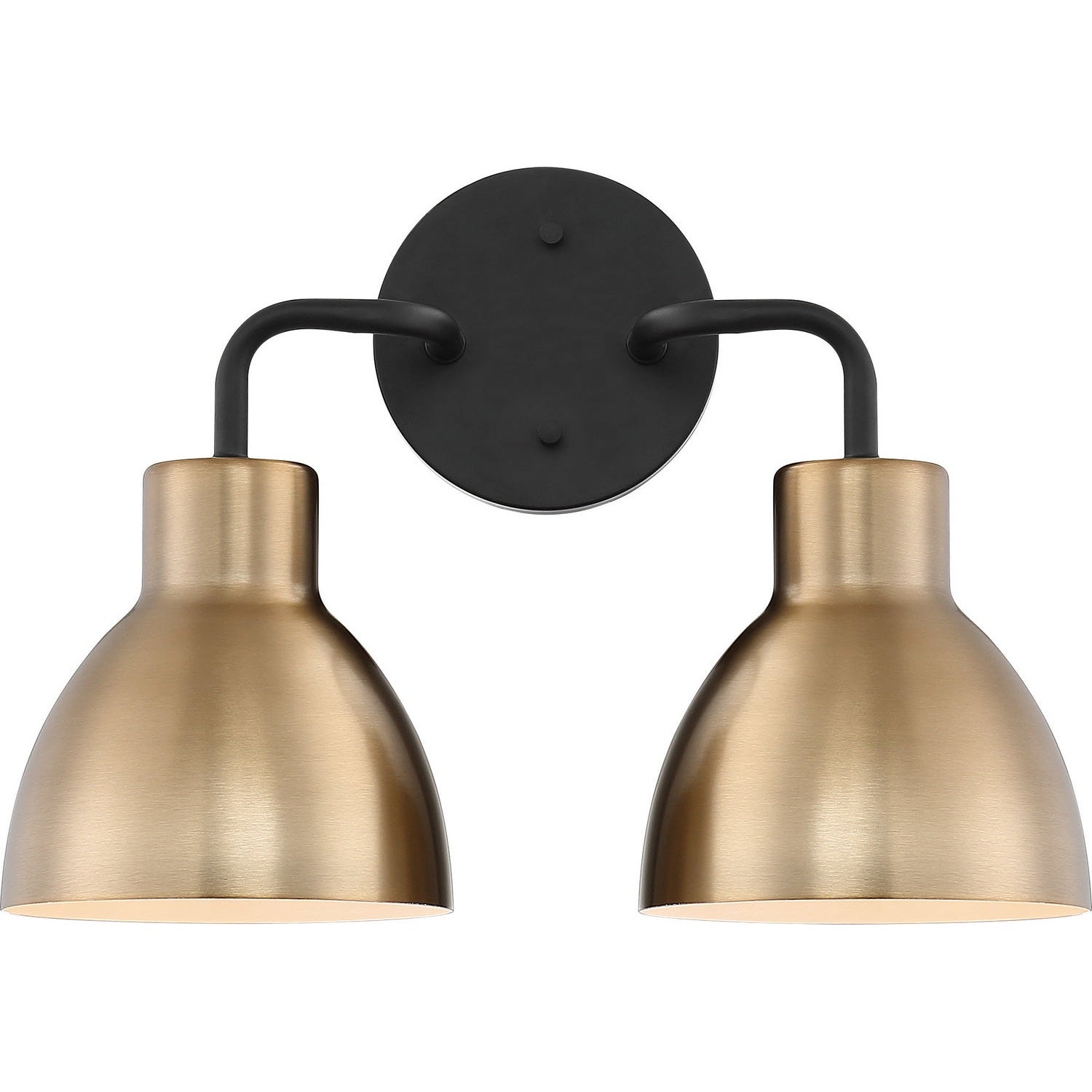 Nuvo Lighting - 60-6792 - Two Light Vanity - Sloan - Matte Black / Burnished Brass