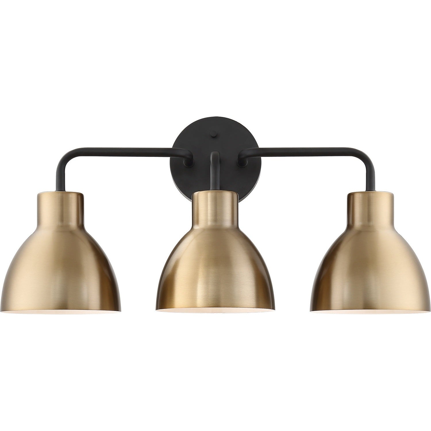 Nuvo Lighting - 60-6793 - Three Light Vanity - Sloan - Matte Black / Burnished Brass