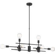 Nuvo Lighting - 60-6862 - Eight Light Island Pendant - Delphi - Black