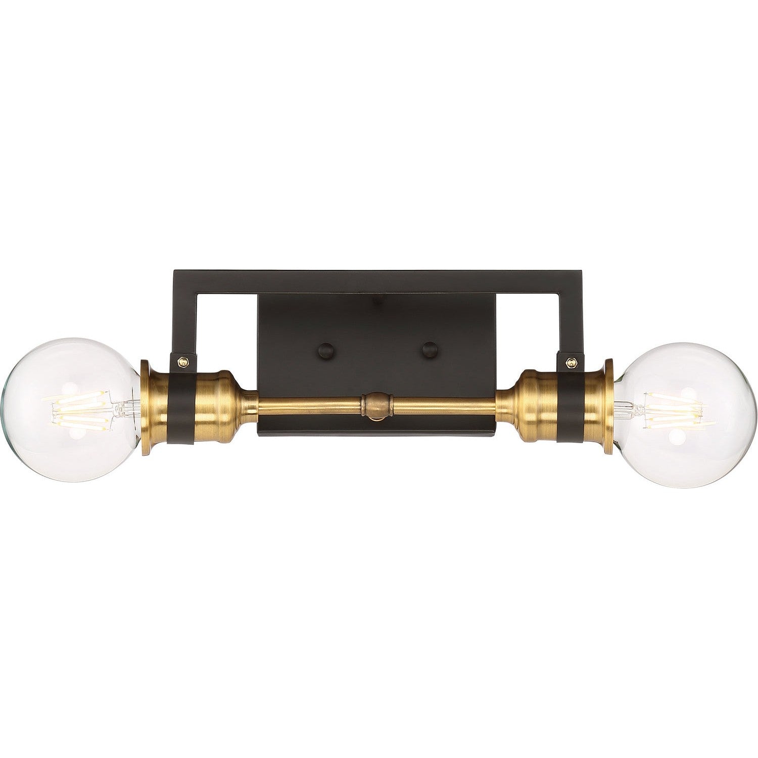 Nuvo Lighting - 60-6972 - Two Light Vanity - Intention - Warm Brass / Black
