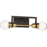 Nuvo Lighting - 60-6972 - Two Light Vanity - Intention - Warm Brass / Black