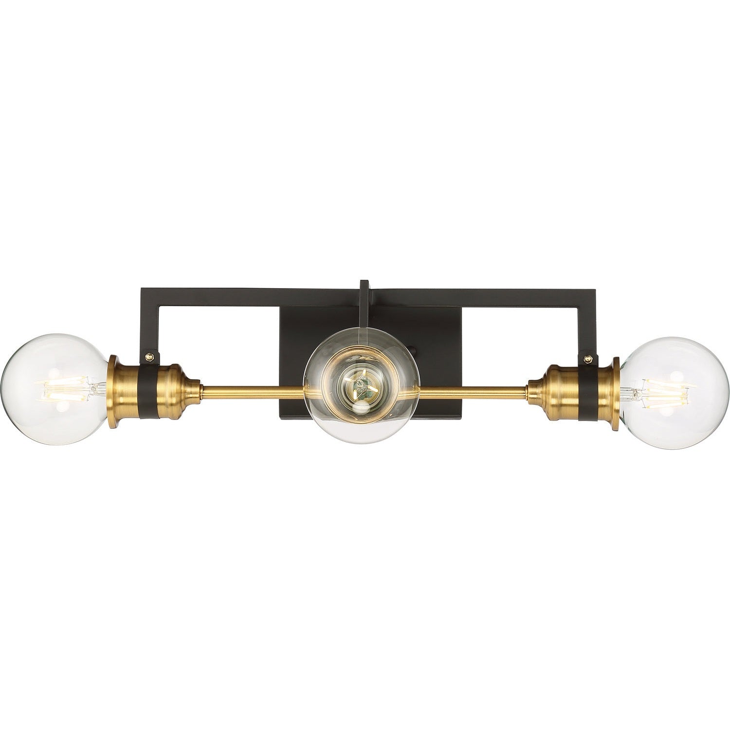 Nuvo Lighting - 60-6973 - Three Light Vanity - Intention - Warm Brass / Black