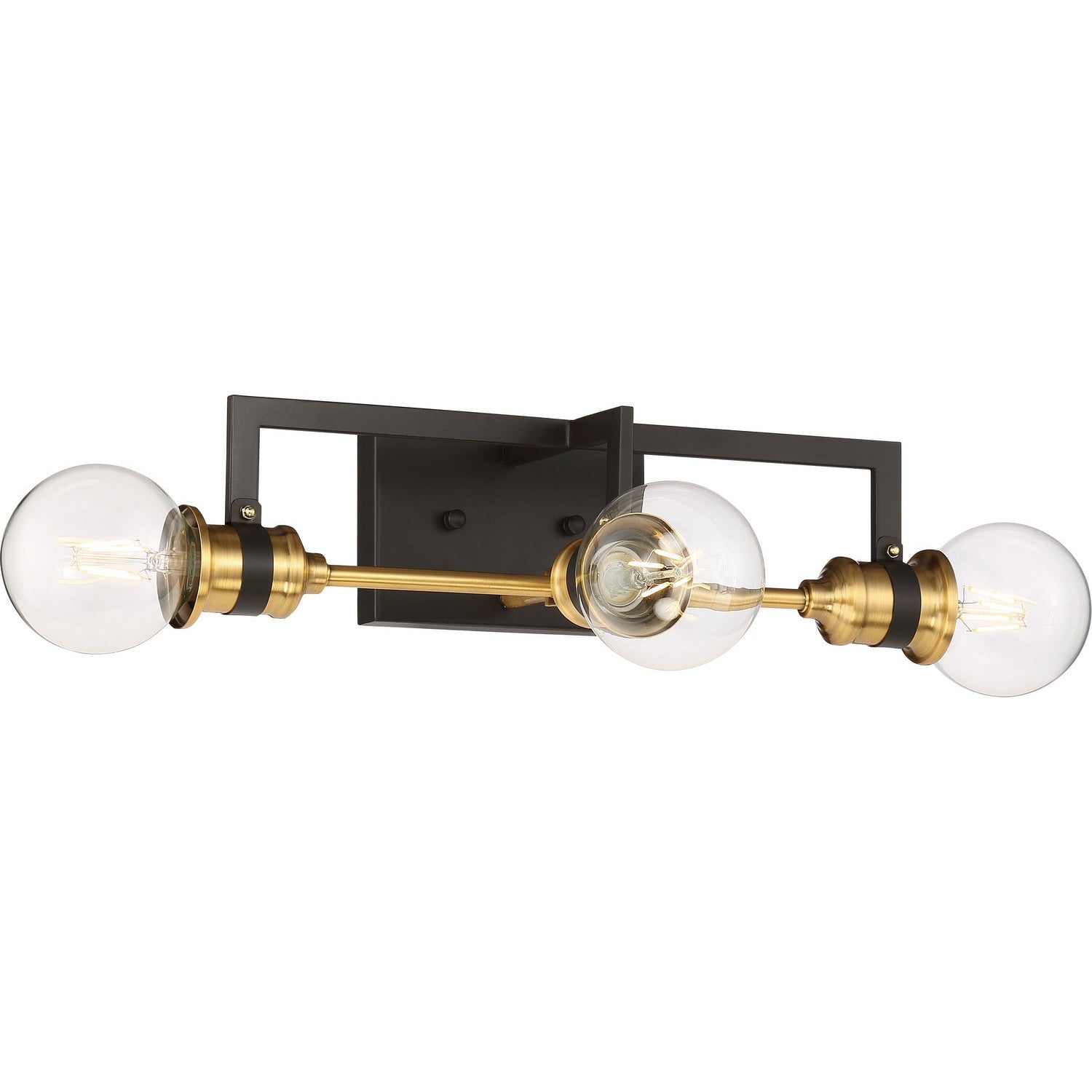 Nuvo Lighting - 60-6973 - Three Light Vanity - Intention - Warm Brass / Black
