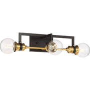 Nuvo Lighting - 60-6973 - Three Light Vanity - Intention - Warm Brass / Black