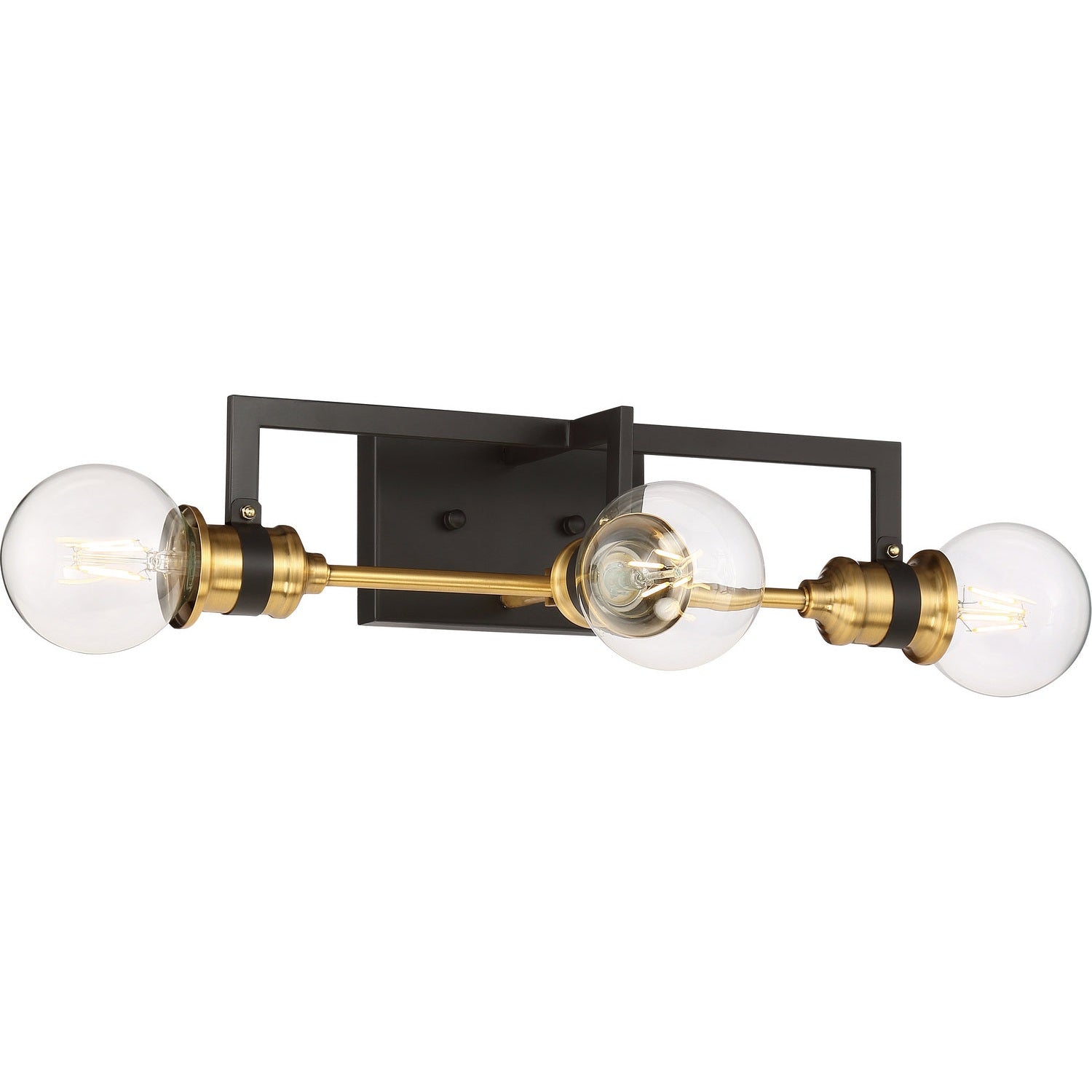 Nuvo Lighting - 60-6973 - Three Light Vanity - Intention - Warm Brass / Black