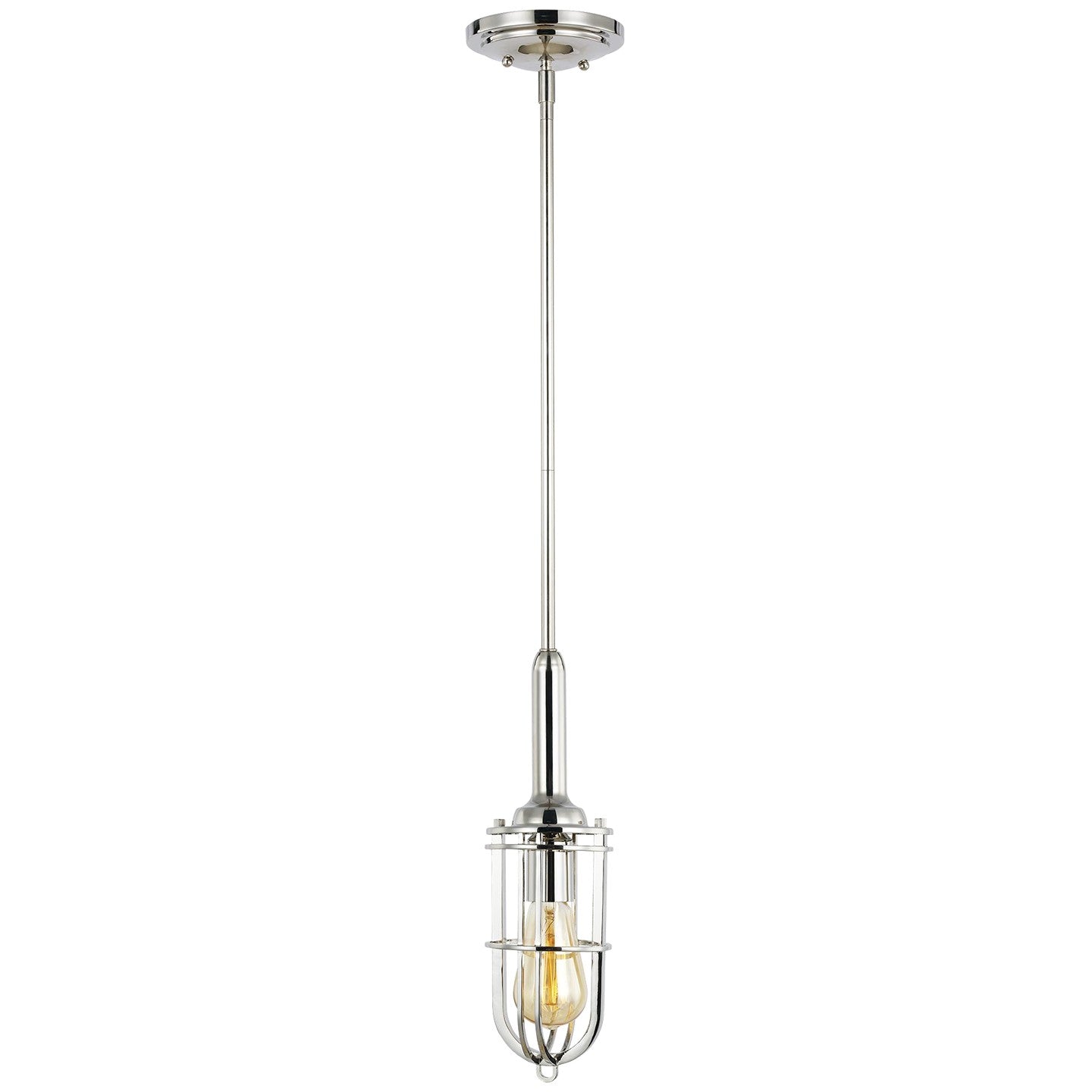 Generation Lighting - P1240PN - One Light Pendant - Urban Renewal - Polished Nickel