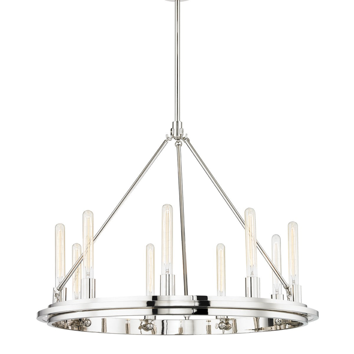 Hudson Valley - 2732-PN - Nine Light Chandelier - Chambers - Polished Nickel