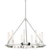 Hudson Valley - 2732-PN - Nine Light Chandelier - Chambers - Polished Nickel