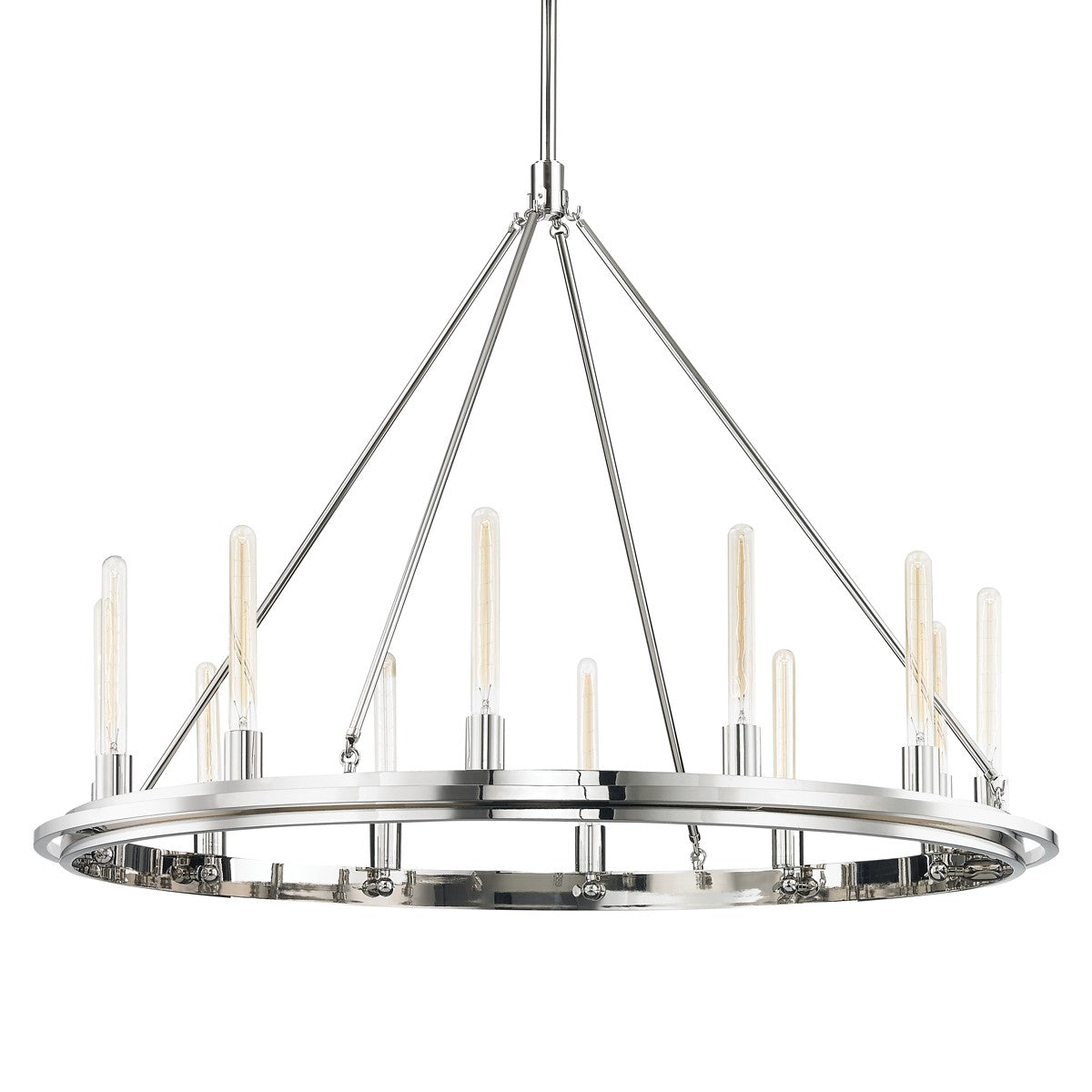 Hudson Valley - 2745-PN - 12 Light Chandelier - Chambers - Polished Nickel
