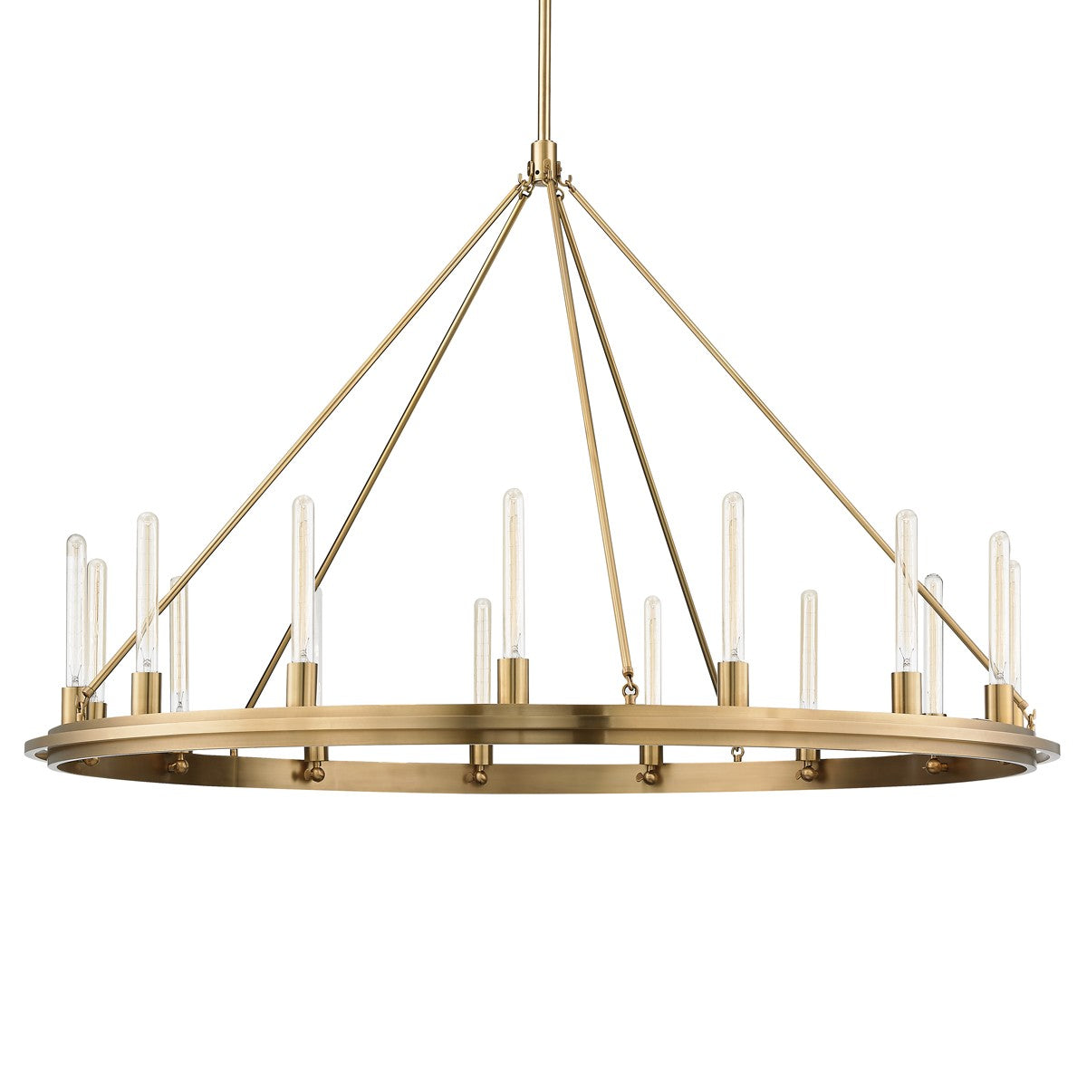 Hudson Valley - 2758-AGB - 15 Light Chandelier - Chambers - Aged Brass