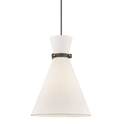 Mitzi - H294701L-AGB/BK - One Light Pendant - Julia - Aged Brass/Black