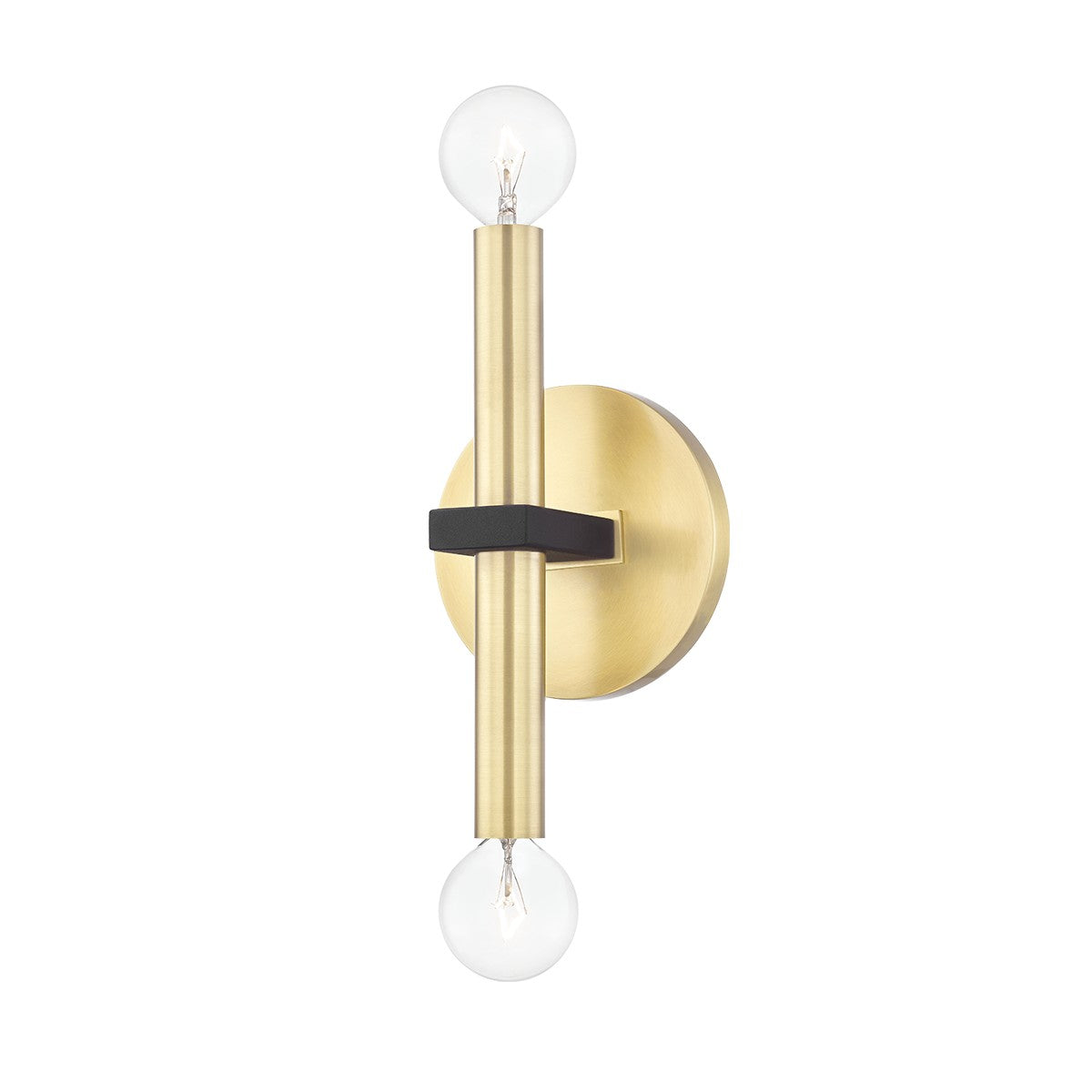Mitzi - H296102-AGB/BK - Two Light Wall Sconce - Colette - Aged Brass/Black