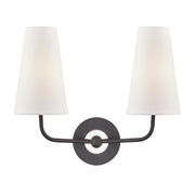 Mitzi - H318102-PN/BK - Two Light Wall Sconce - Merri - Polished Nickel/Black