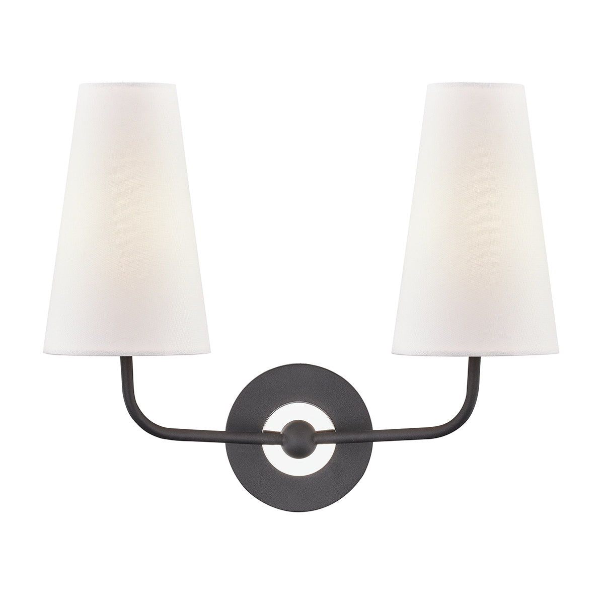 Mitzi - H318102-PN/BK - Two Light Wall Sconce - Merri - Polished Nickel/Black