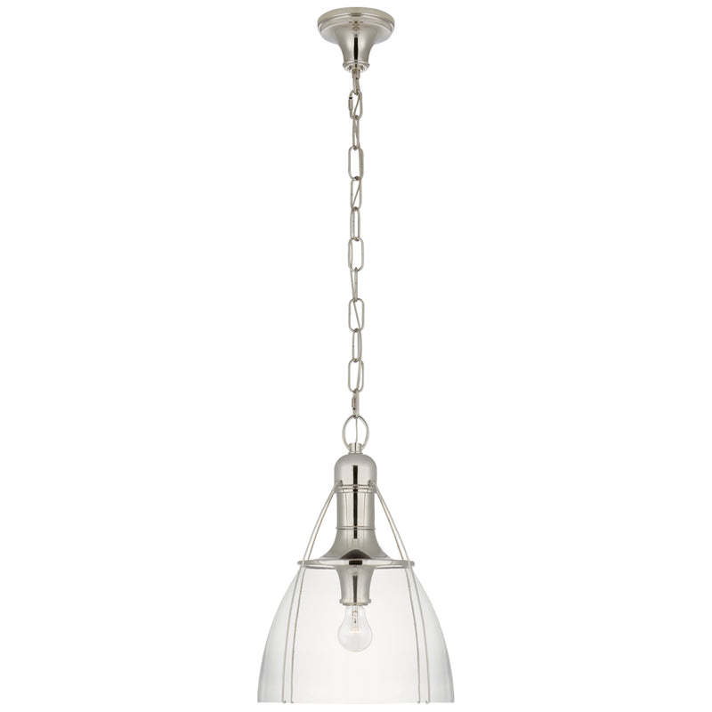 Visual Comfort Signature - CHC 5475PN-CG - One Light Pendant - Prestwick - Polished Nickel