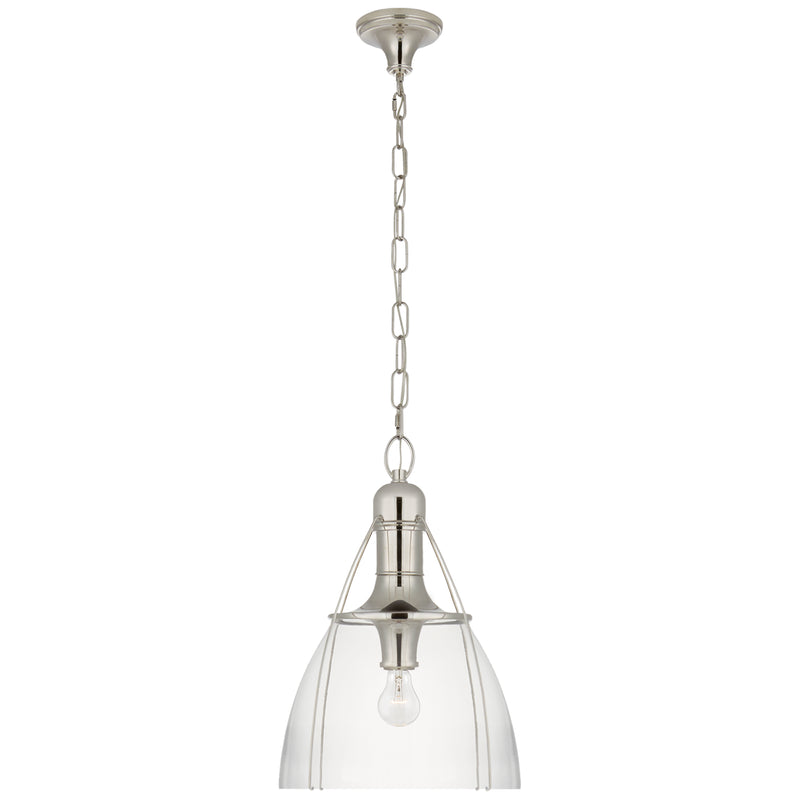 Visual Comfort Signature - CHC 5476PN-CG - One Light Pendant - Prestwick - Polished Nickel