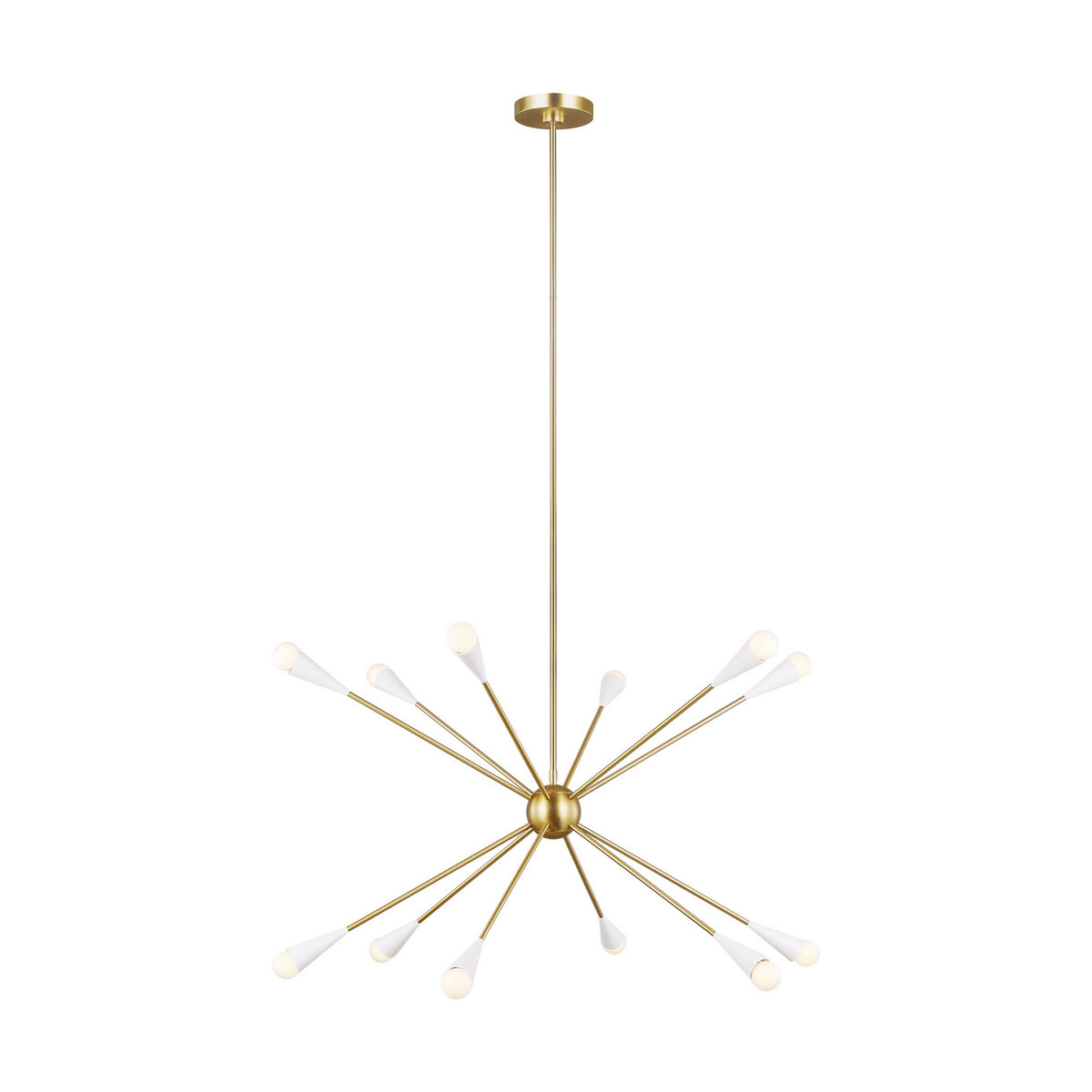 Visual Comfort Studio - EC10312BBS - 12 Light Chandelier - Jax - Burnished Brass