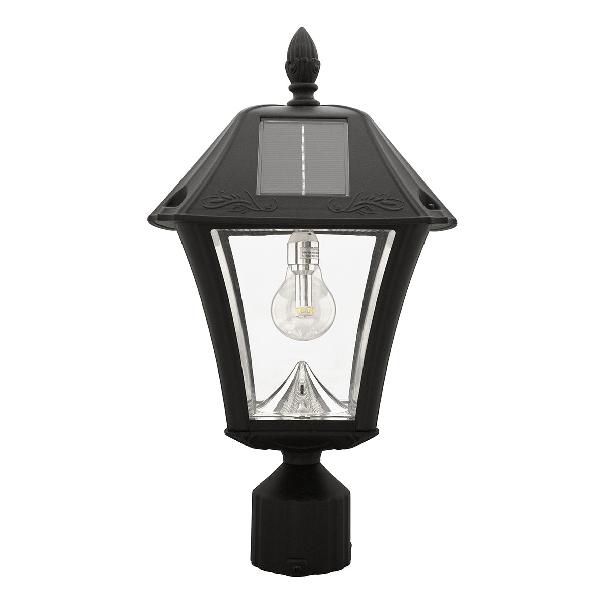 Gama Sonic - 105B033 - LED Wall Mount - Baytown II Bulb Solar Lamp Series - Black