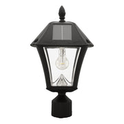 Gama Sonic - 105B033 - LED Wall Mount - Baytown II Bulb Solar Lamp Series - Black