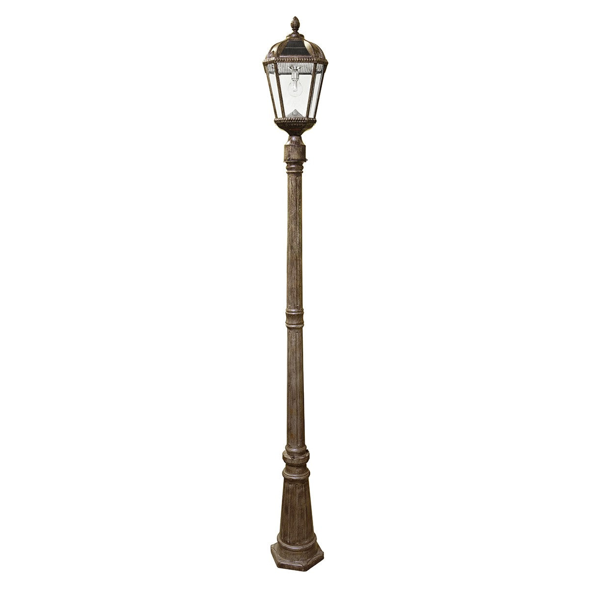 Gama Sonic - 98B301 - Solar LED Light Bulb - Royal Bulb Solar Lamp Series - Weathered Bronze