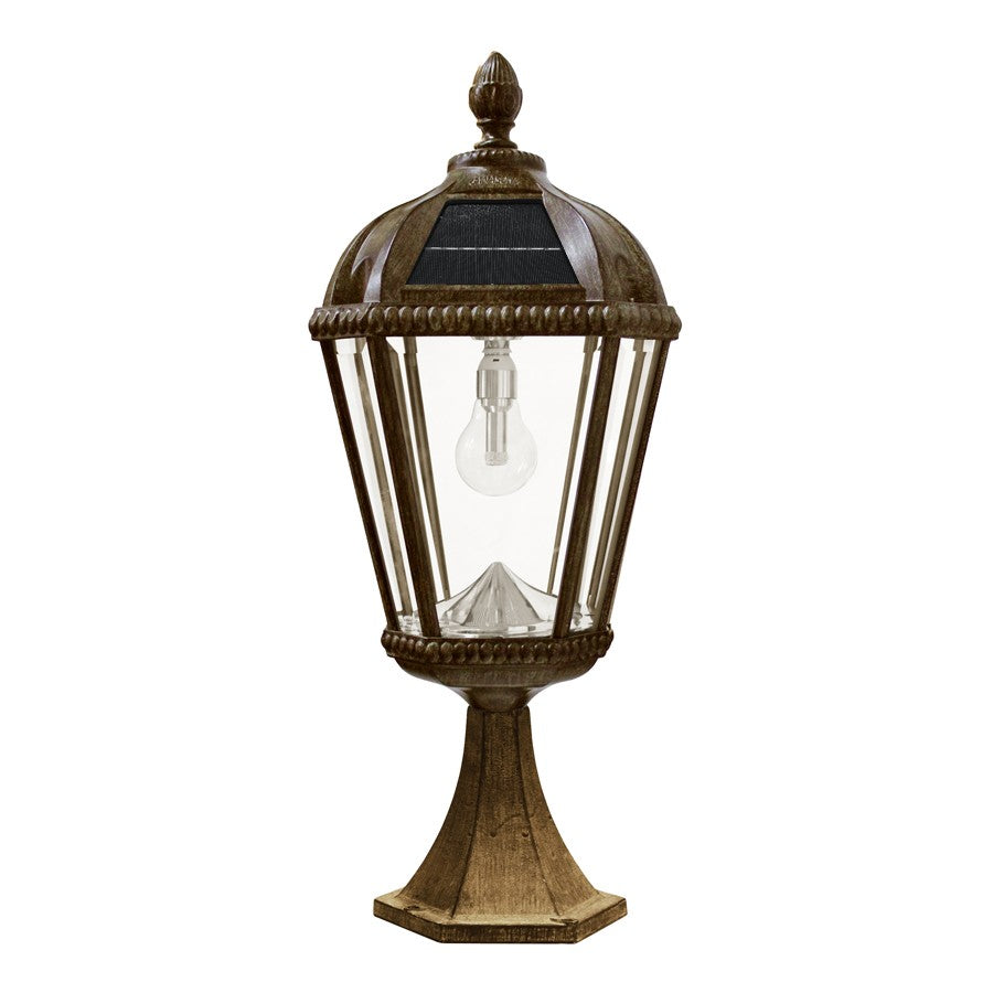 Gama Sonic - 98B311 - Solar LED Light Bulb - Royal Bulb Solar Lamp Series - Weathered Bronze