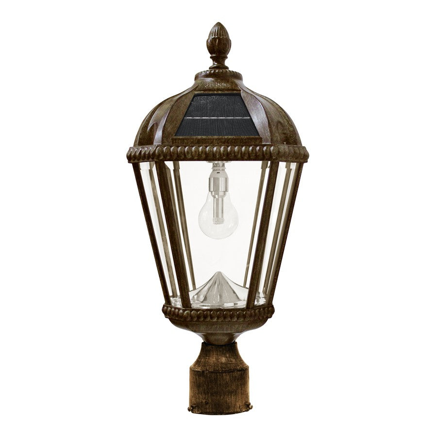 Gama Sonic - 98B312 - Solar LED Light Bulb - Royal Bulb Solar Lamp Series - Weathered Bronze