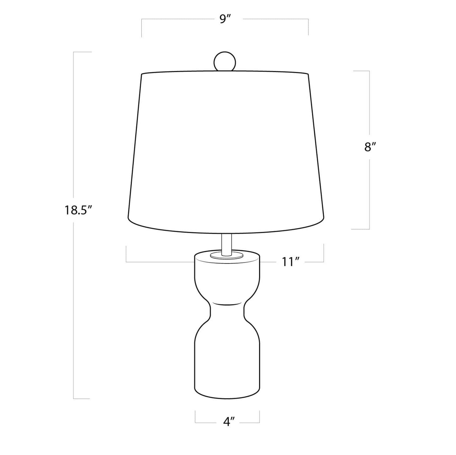 Regina Andrew - 13-1394 - One Light Mini Lamp - Joan - Clear