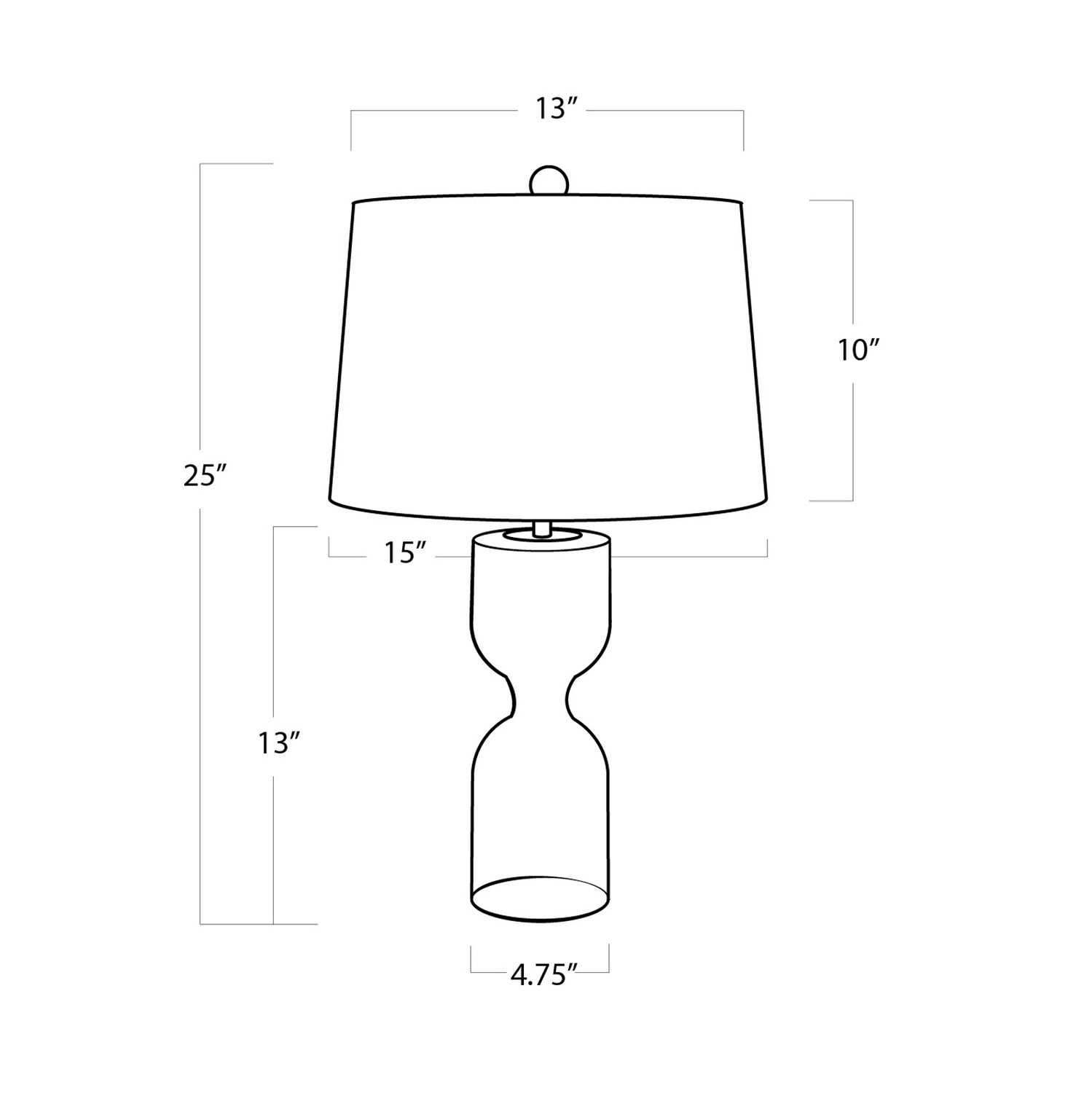 Regina Andrew - 13-1395 - One Light Table Lamp - Joan - Clear