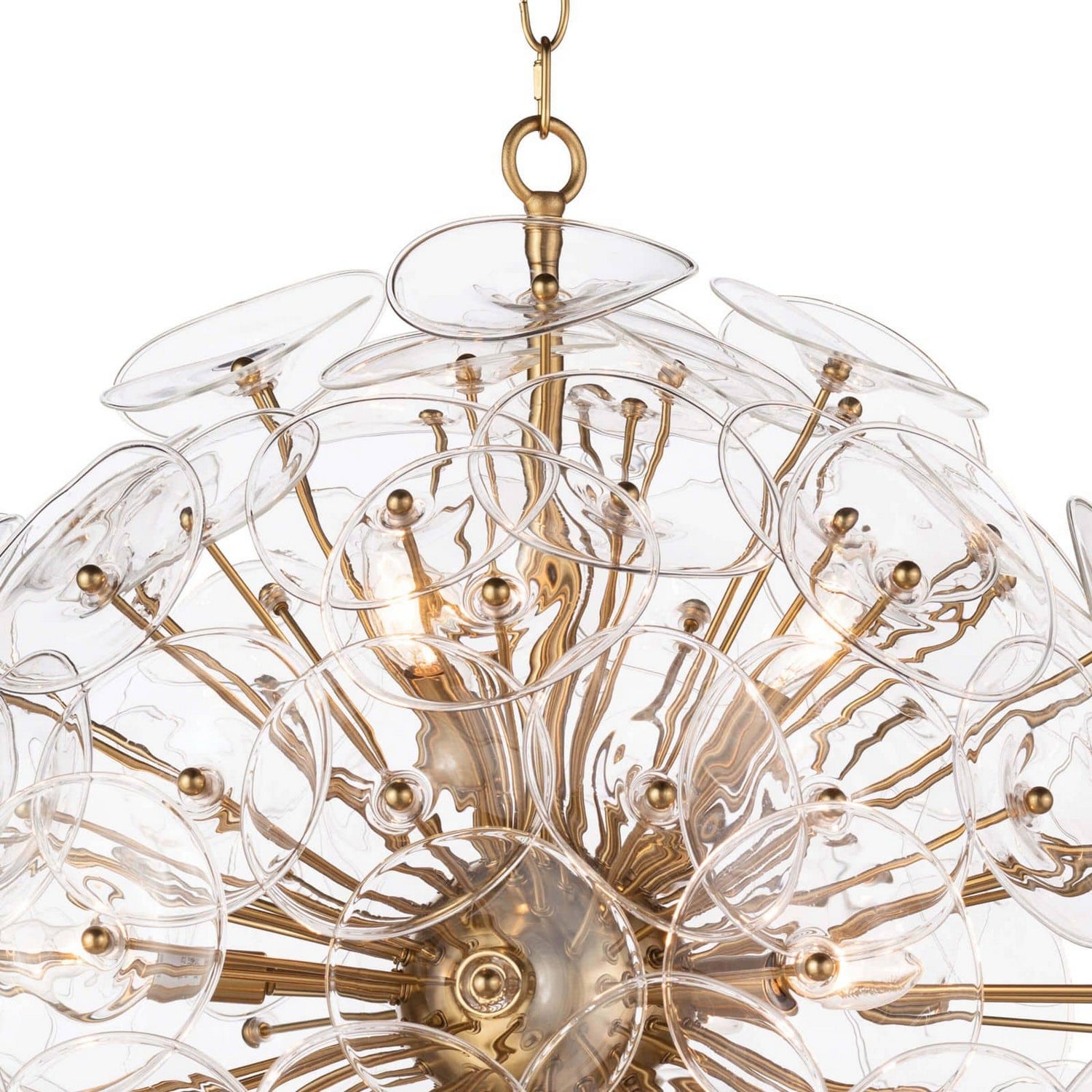 Regina Andrew - 16-1243CLR - Nine Light Chandelier - Poppy - Natural Brass