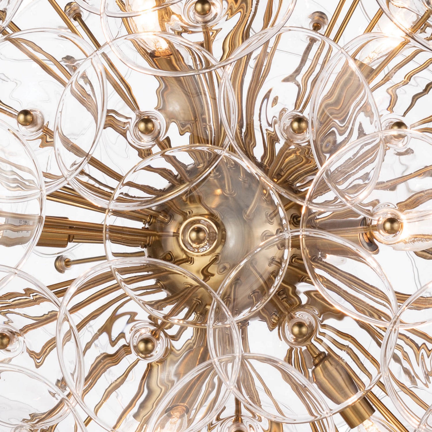 Regina Andrew - 16-1243CLR - Nine Light Chandelier - Poppy - Natural Brass