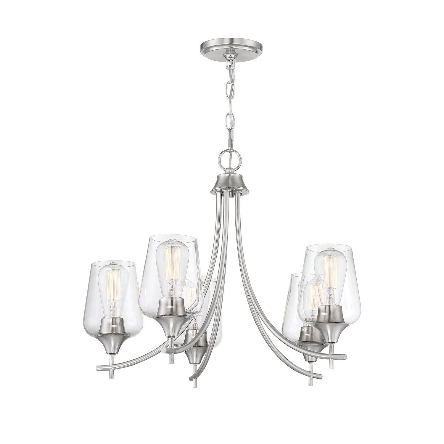 Savoy House - 1-4032-5-SN - Five Light Chandelier - Octave - Satin Nickel